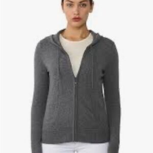 Victoria’s Secret Silk/Cashmere Zip-Up Hoodie